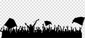 Konser Kalabaligi, silhouette of people holding banners illustration transparent background PNG clipart