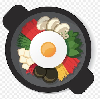 Korea Food Infographic Illustration - Korean Food Clip Art