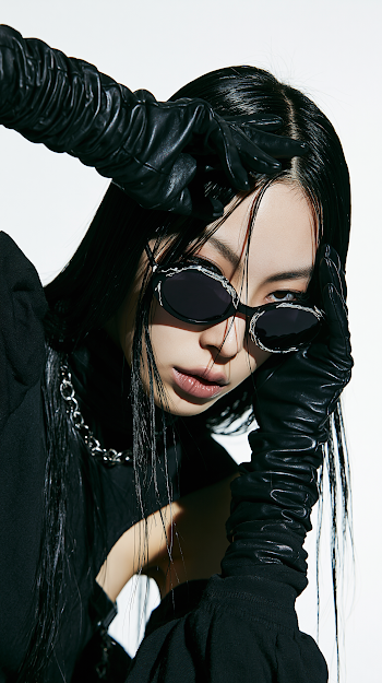 Korean Female Model in Bold Fashion Pose