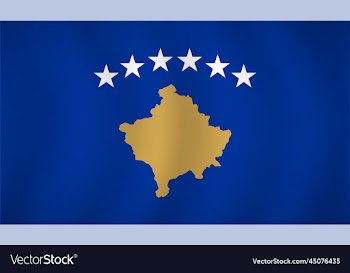 kosovo flag background