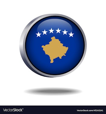 kosovo flag button