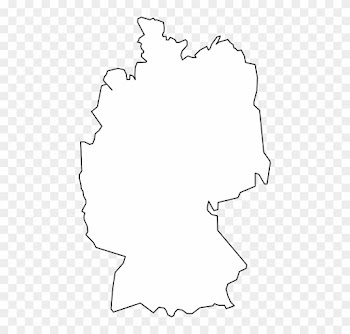 Kostenlose Vektorgrafik Deutschland Karte Umriss - Germany Map White Png