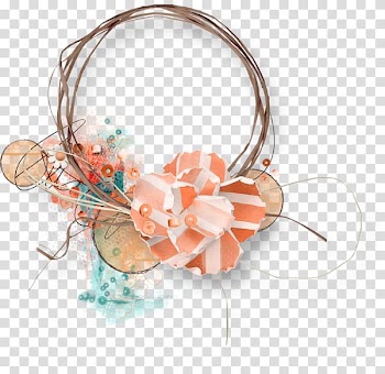 Koumac , Country style rattan circle decorative frame transparent background PNG clipart