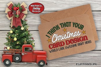 Kraft Christmas Card Mockup