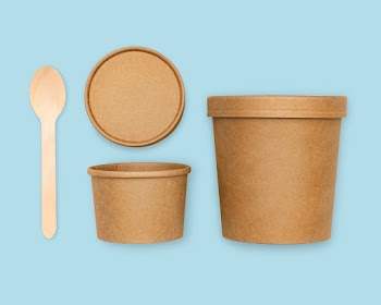 Kraft food packaging environmental friendly | Free stock photo | High Resolution image