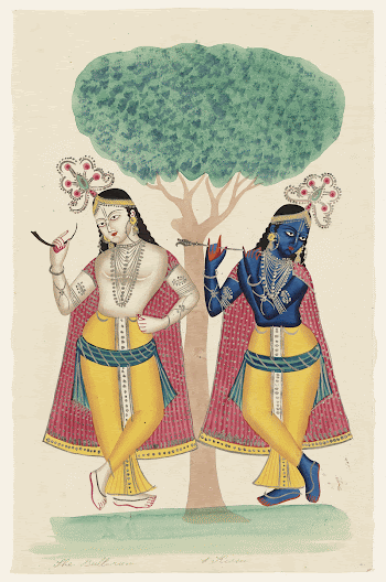 Krishna and Balarama underneath a Tree. | Free Photo - rawpixel