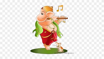 Krishna Clipart Bal Ganesh - Baby Ganesha Png