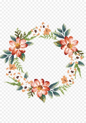 Krishna Wedding invitation Anniversary Party - Garland border 