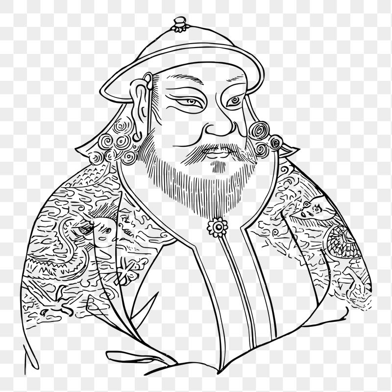 Kublai Khan png sticker illustration, | Free PNG - rawpixel