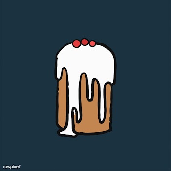 Kulich Traditional Russian Easter cake illust.. | Free stock vector - 439662
