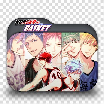 Kuroko no Basket Anime Folder Icon, Kuroko no Basket illustration transparent background PNG clipart