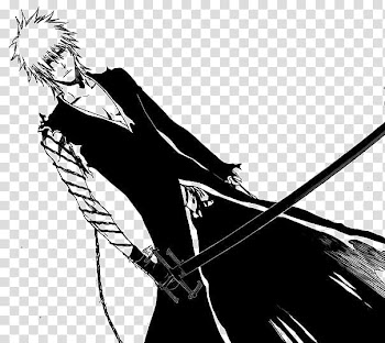 Kurosaki Ichigo Line Art transparent background PNG clipart
