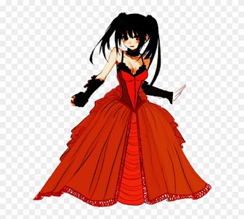 Kurumi In Orange Wedding Dress By Itsuka-shin - Cartoon