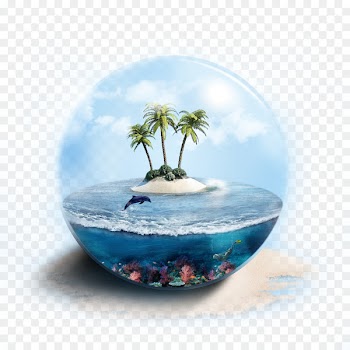 Kuta Bali Island Tourism - Tourism glass ball inside the sea islands dolphin 