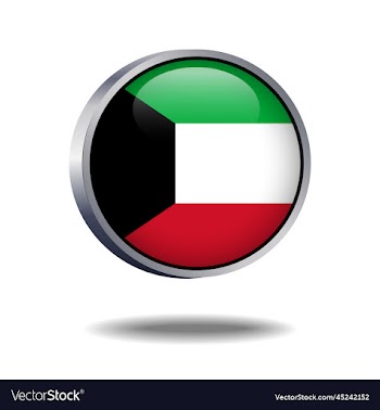 kuwait flag button