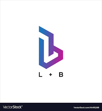 l and b logo design icon file
