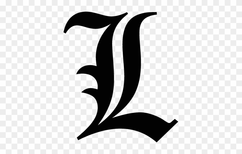 L Death Note Letra - Death Note L Logo Png