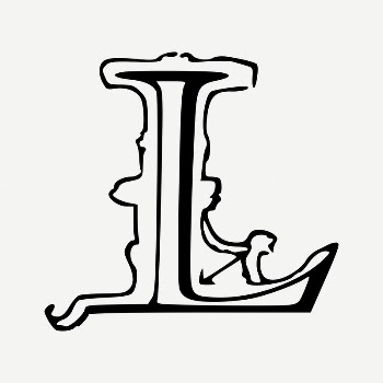L letter drawing, vintage illustration | Free PSD - rawpixel