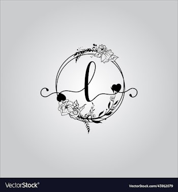 l letter logo with white background