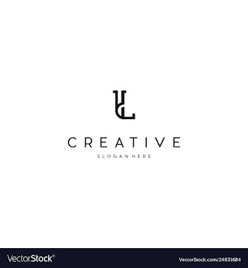 L logo creative business design vector image