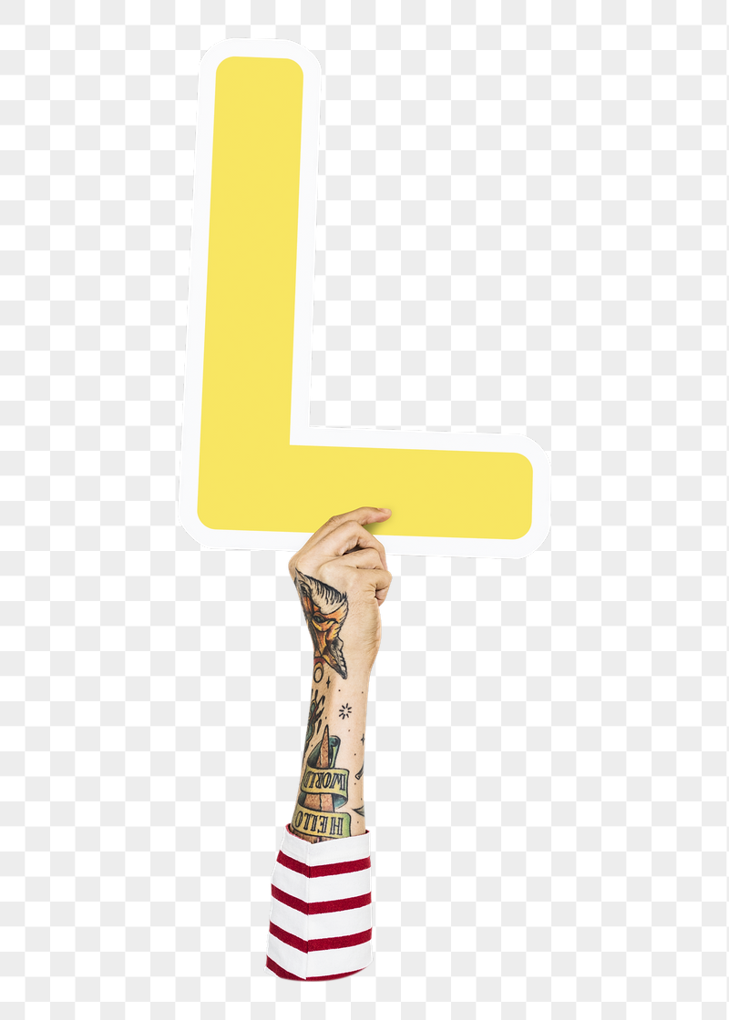 L png English alphabet, hand | Free PNG - rawpixel