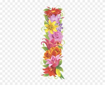 Английский Алфавит, Буква L, Цветочный Алфавит, Цветы, - Tiger Lily
