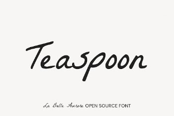 La Belle Aurore open source | Free Font Add-on - rawpixel