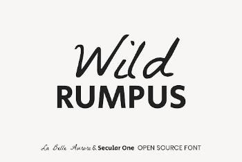 La Belle Aurore & Secular | Free Font Add-on - rawpixel