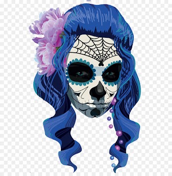 La Calavera Catrina Day of the Dead Halloween - Hand-painted joker 