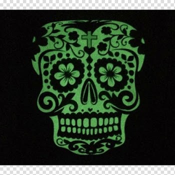 La Calavera Catrina Day of the Dead Skull Mexican cuisine, skull transparent background PNG clipart