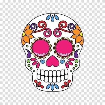La Calavera Catrina Day of the Dead Skull, skull transparent background PNG clipart