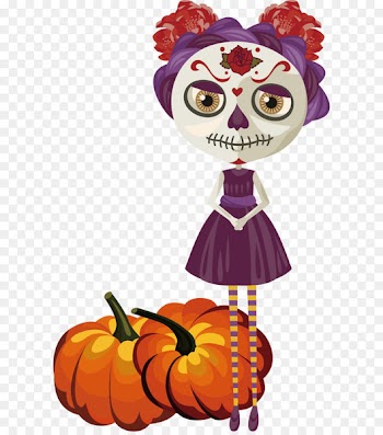La Calavera Catrina Halloween Day of the Dead Clip art - Strange people 