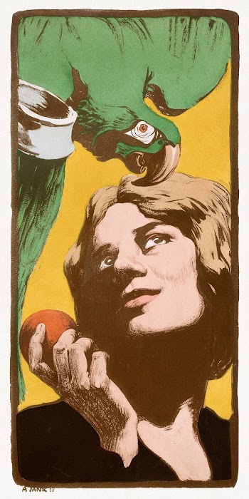 La Femme au Perroquet (1898) | Free Photo Illustration - rawpixel