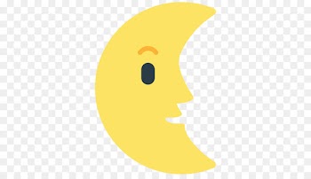 Laatste kwartier Face Crescent Nose Moon -  