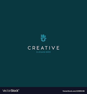 Lab circuit technology science creative logo desig vector image