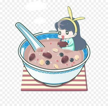 Laba Congee, Congee, Porridge, Cartoon, Food PNG