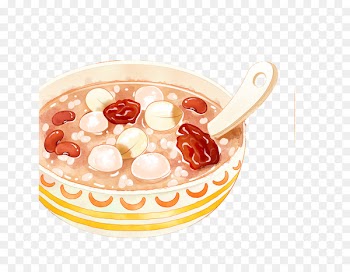 Laba congee Laba Festival Traditional Chinese holidays Illustration - Hand-painted rice pudding 