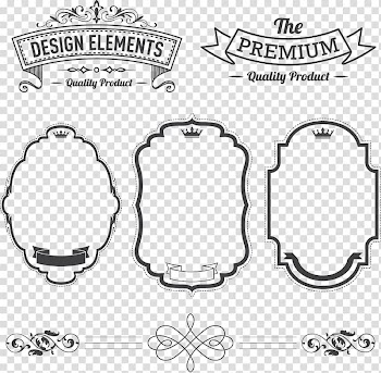 Label Adobe Illustrator, label, assorted frames collage transparent background PNG clipart