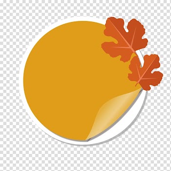 Label Autumn, Round autumn Promo label transparent background PNG clipart
