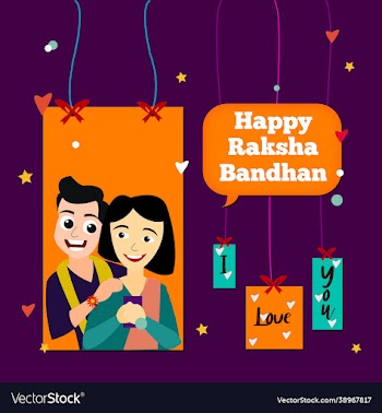 label design happy raksha bandhan