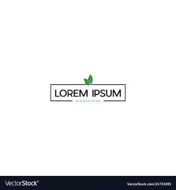 Label ecology creative business logo design vector image