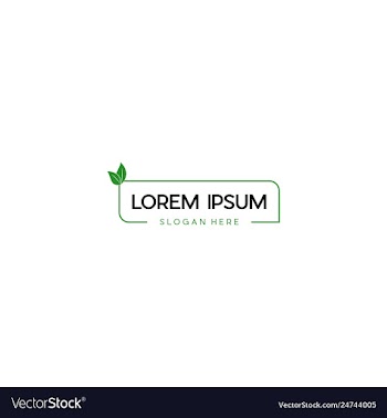 Label ecology creative business logo design vector image