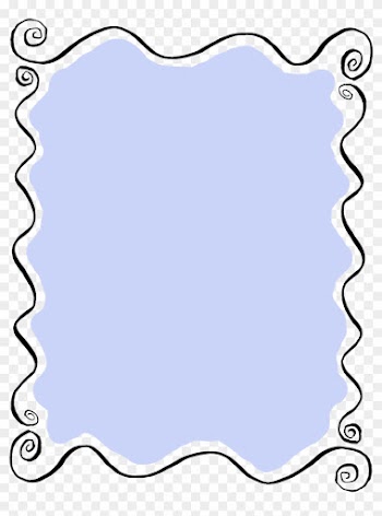 Label Frame Doodle Wavy Art Lines Printable Digital - Swirl Transparent Frame