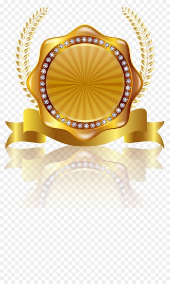 Label Gold Euclidean vector - Golden rice Badge 