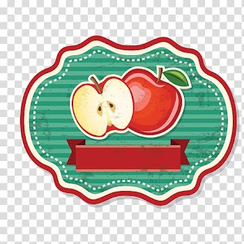 Label Logo, Vintage Fruit Border transparent background PNG clipart