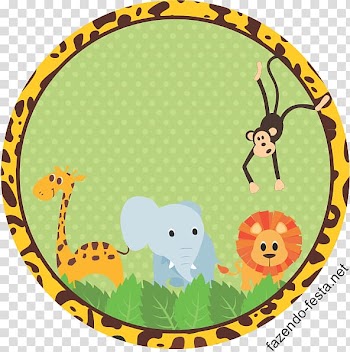Label Party Adhesive Printing Birthday, safari transparent background PNG clipart