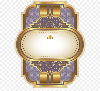 Label Quality Blue - Purple Luxury Label Template Clipart Image 