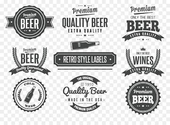 Label Vintage Logo Clip art - Vector beer labels 