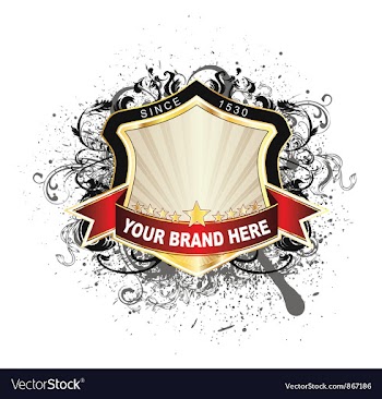 Label with grunge vector image