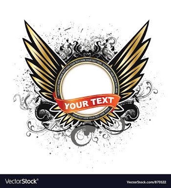 Label with grunge vector image